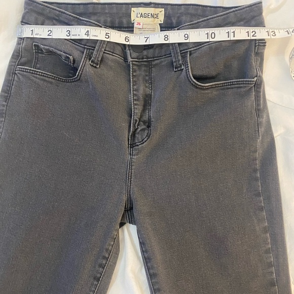 SOLD! L’AGENCE Margot Skinny High Rise in Color Coal (Gray) - Size 26 - Picture 8 of 8